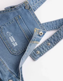 Latzhose - light blue denim - hellblau