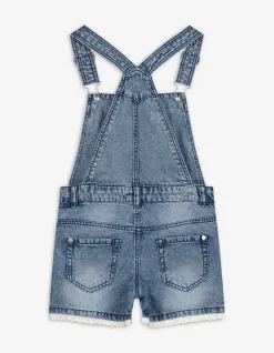 Latzshorts - Denim - hellblau
