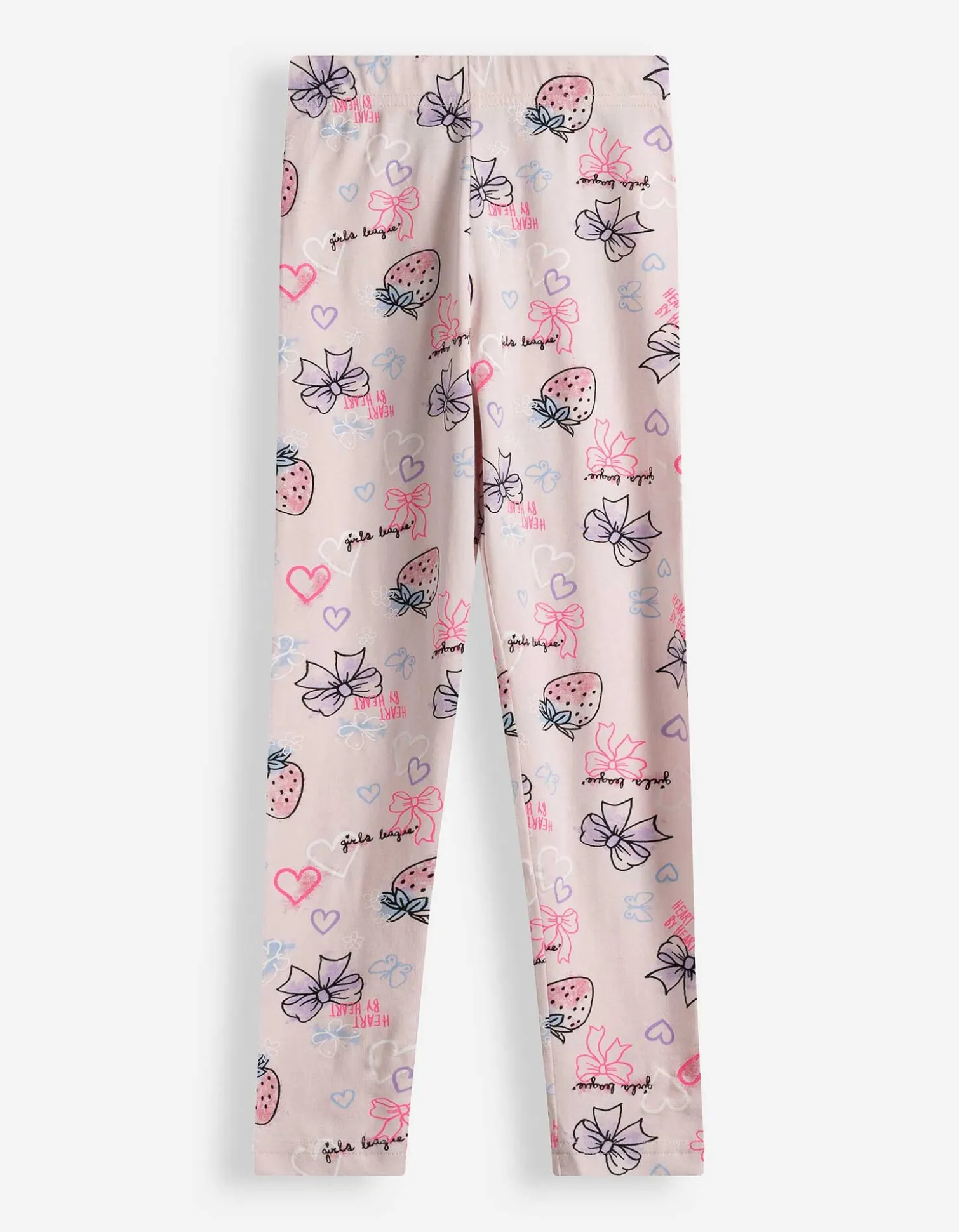 Leggings - Allover-Print - rosa
