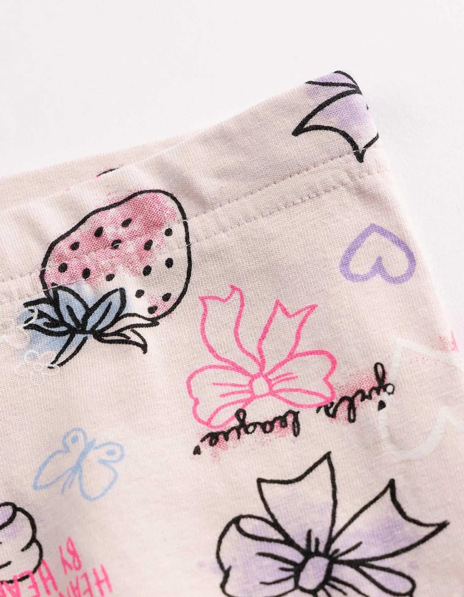 Leggings - Allover-Print - rosa