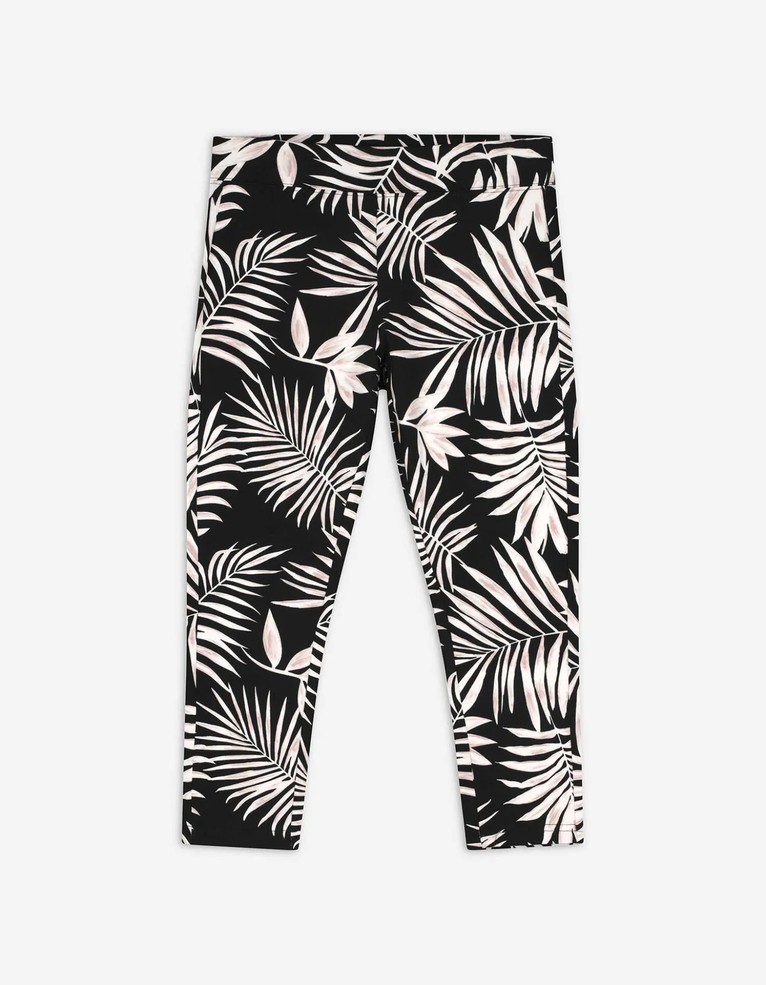 Leggings - Allover-Print - schwarz