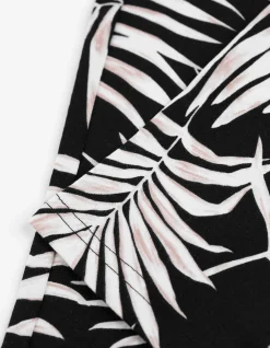 Leggings - Allover-Print - schwarz