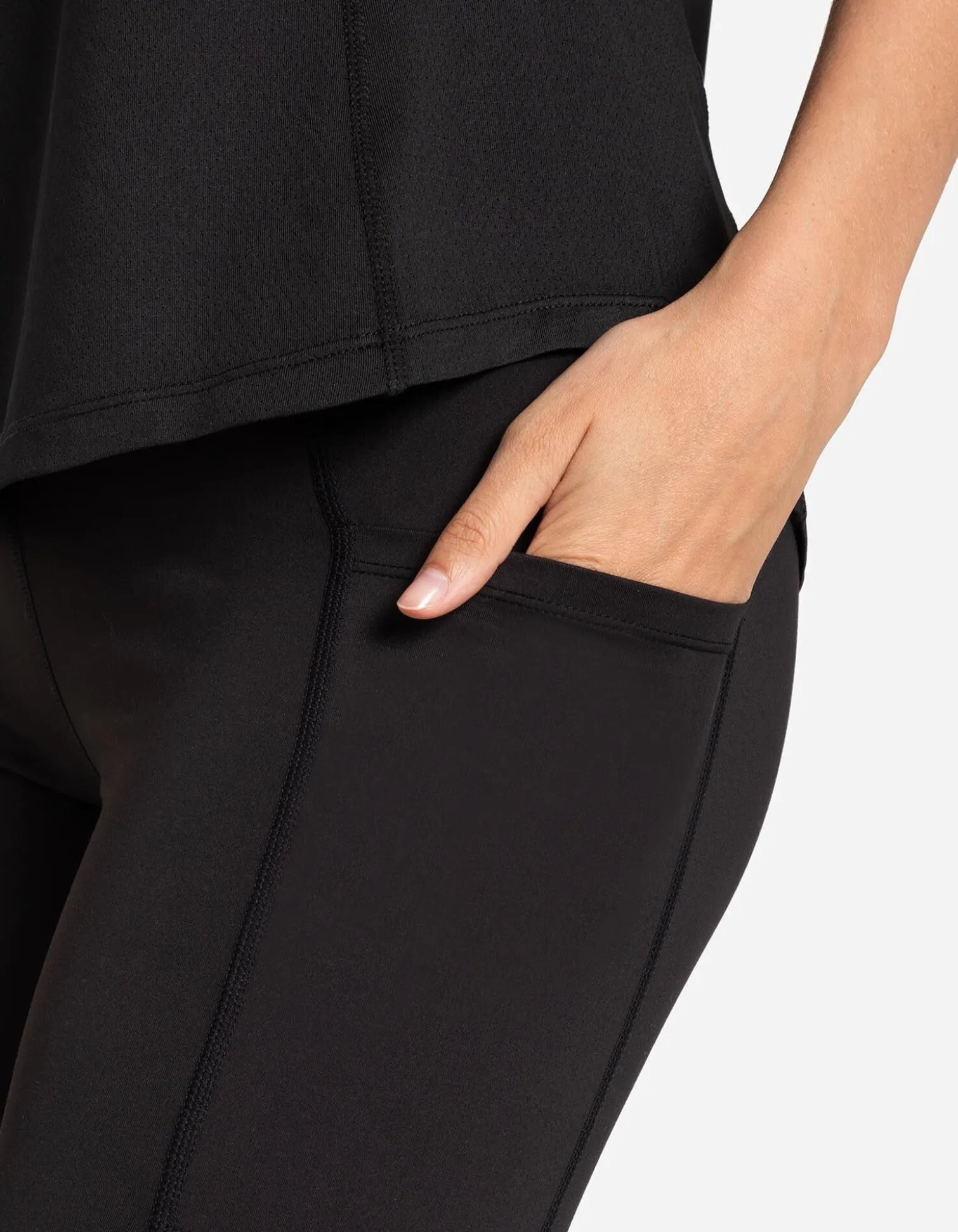 Leggings - Atmungsaktiv - schwarz
