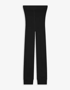 Leggings - einfarbig - schwarz