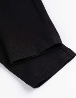 Leggings - einfarbig - schwarz