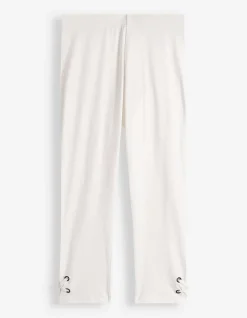 Leggings - Elastischer Bund - weiß