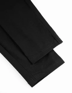 Leggings - Elastischer Bund - schwarz