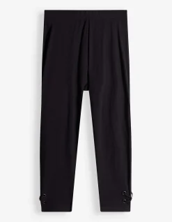 Leggings - Elastischer Bund - schwarz