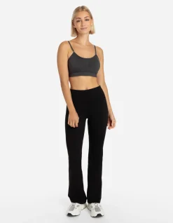 Leggings - Flared Fit - schwarz