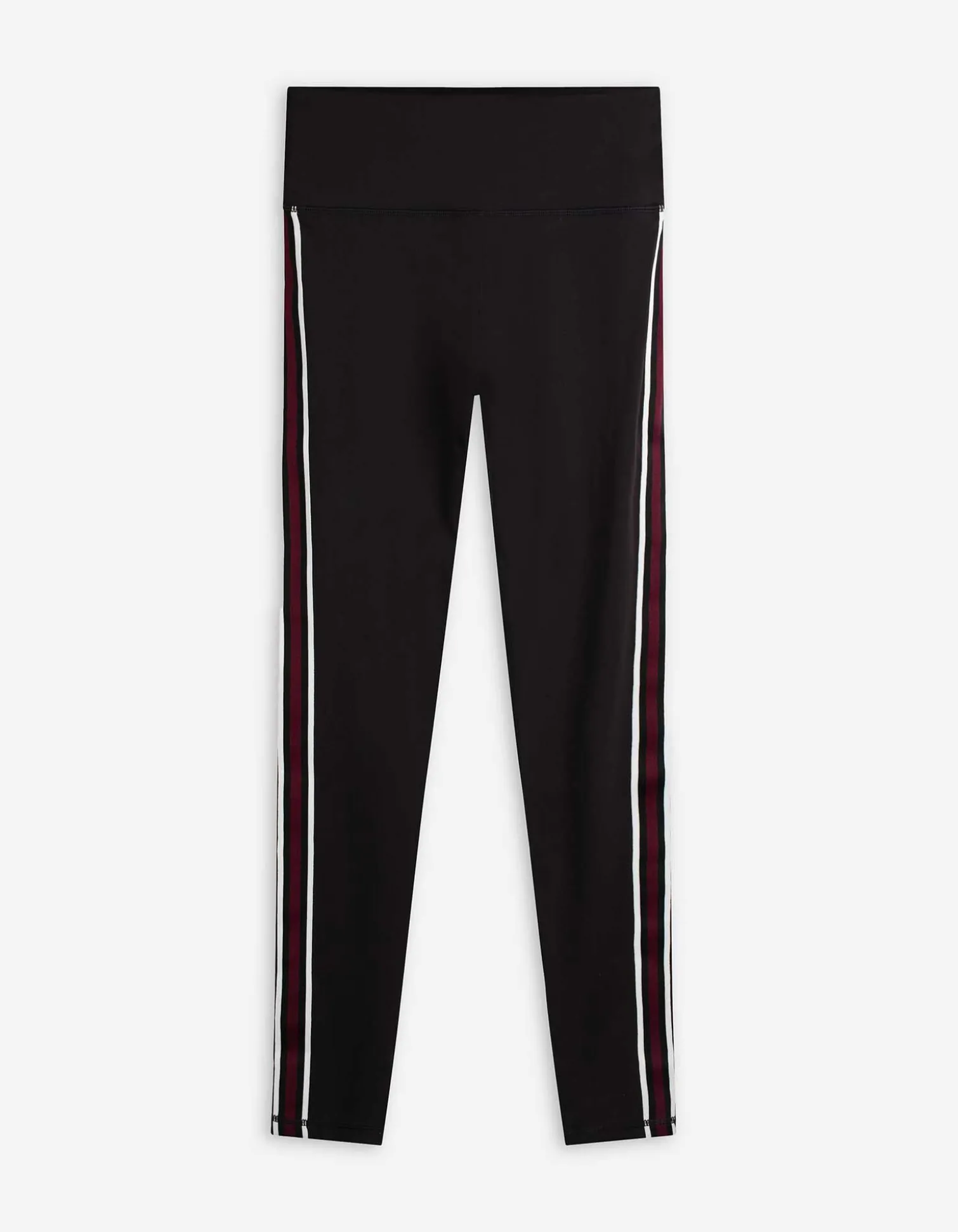 Leggings - Galonstreifen - schwarz