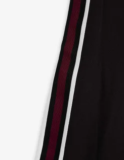 Leggings - Galonstreifen - schwarz