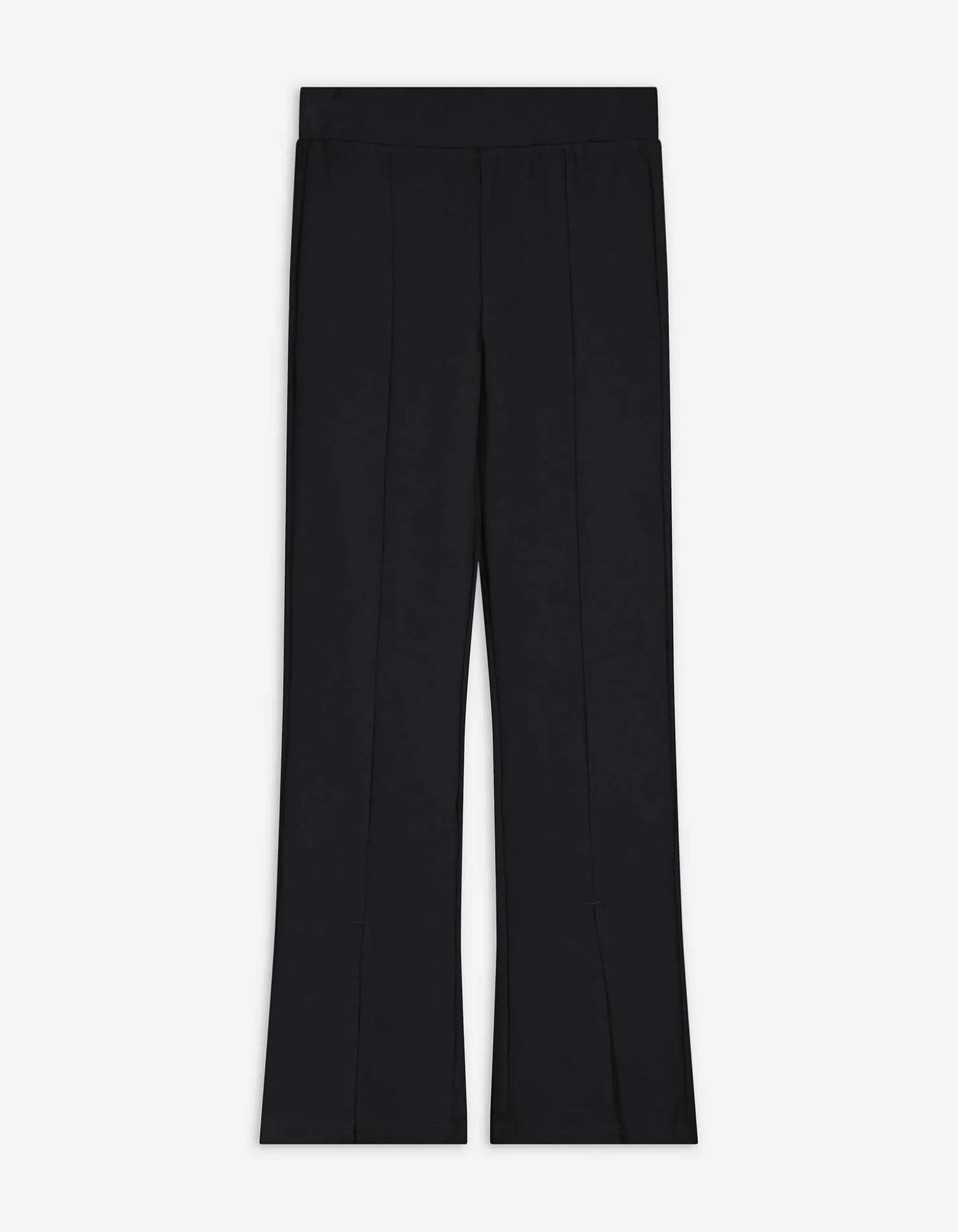 Leggings - Seitenschlitz - schwarz