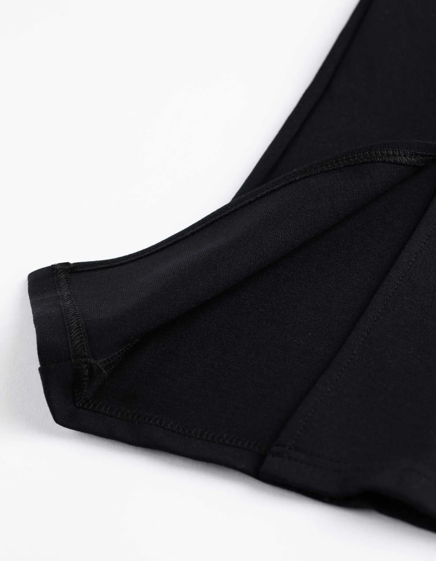 Leggings - Seitenschlitz - schwarz