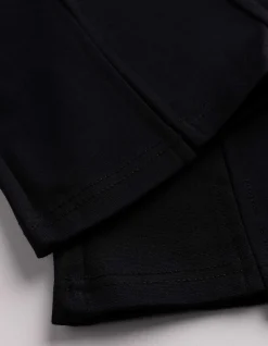 Leggings - Seitenschlitz - schwarz