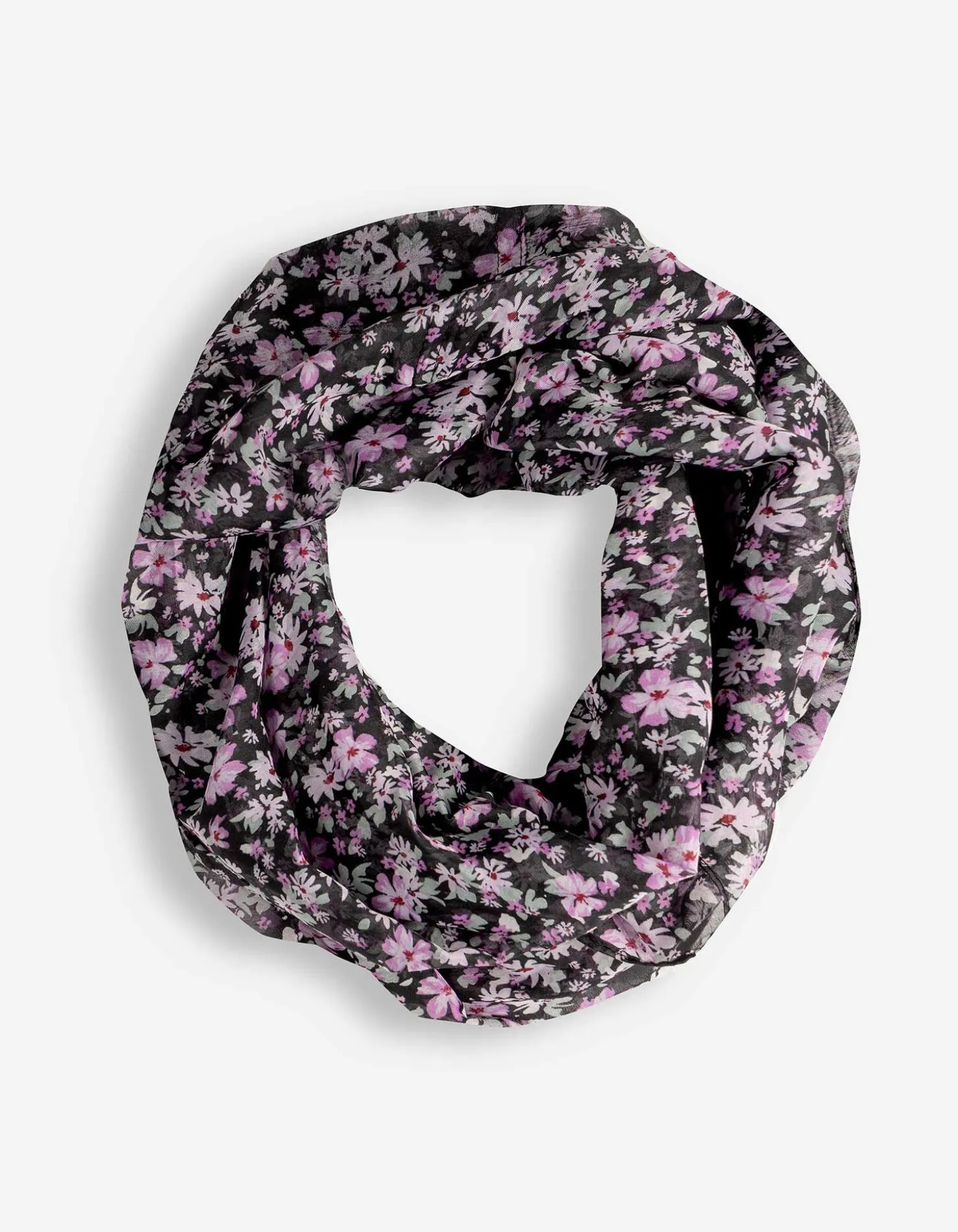 Loop-Schal - Allover-Print - schwarz