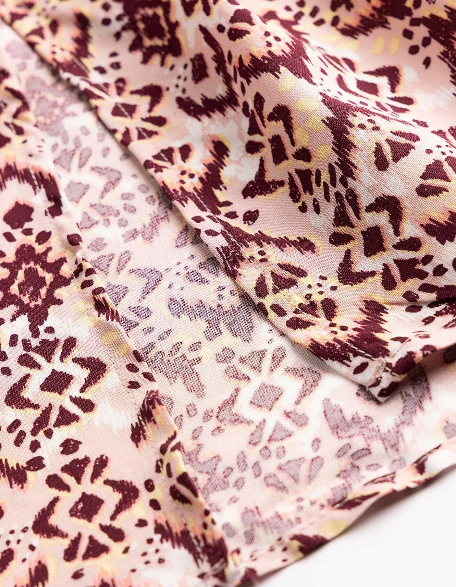 Maxikleid - Seitenschlitz - rosa