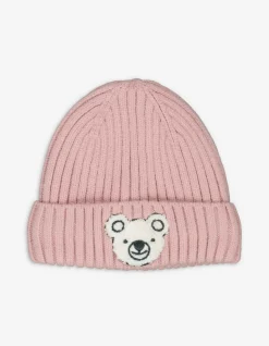 Mütze - Frottee-Applikation - pink
