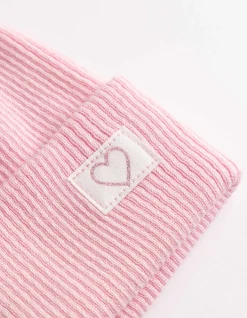 Mütze - Gerippt - rosa