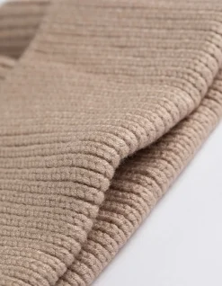 Mütze - Umschlag - beige