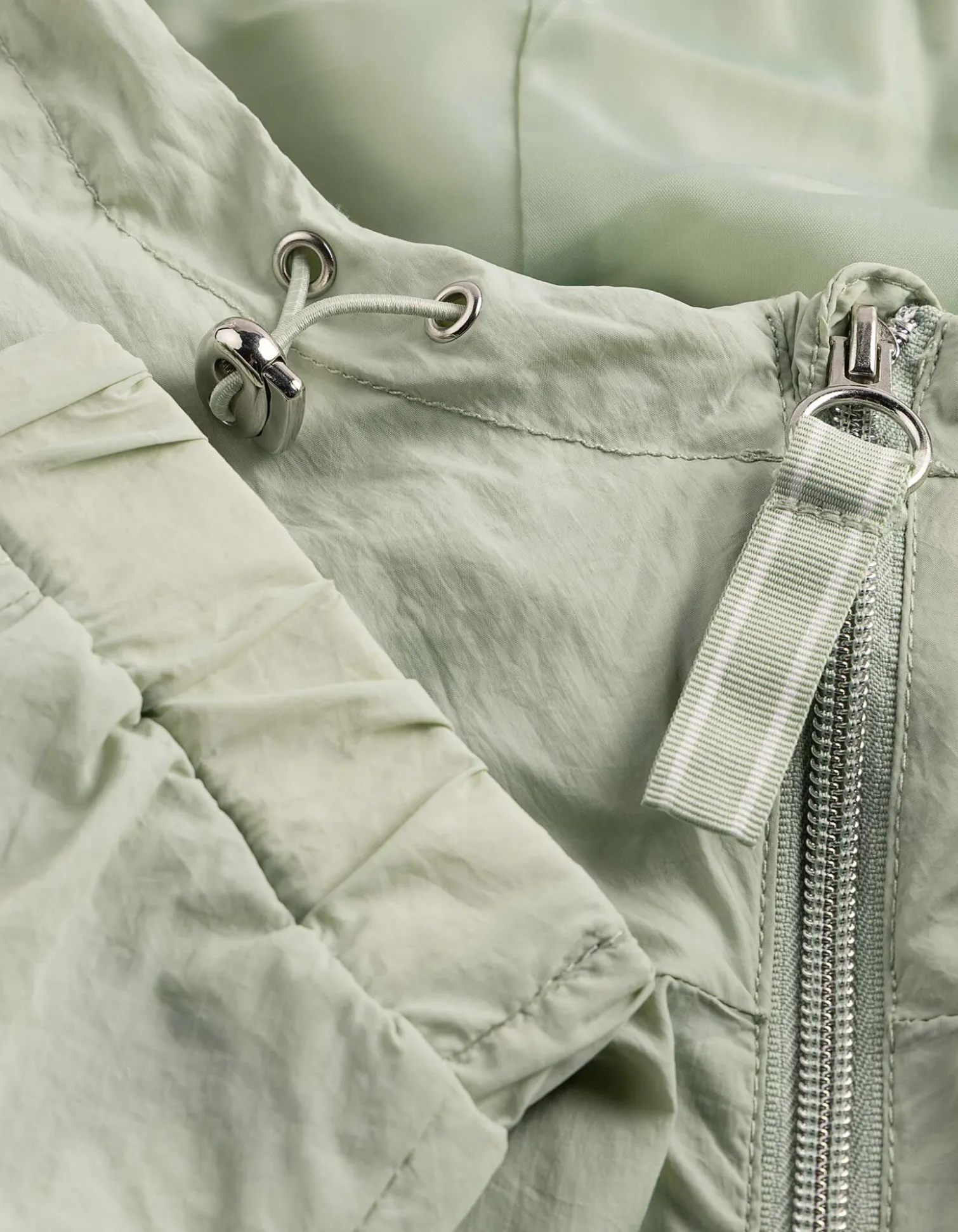 Outdoorjacke - einfarbig - hellgrün