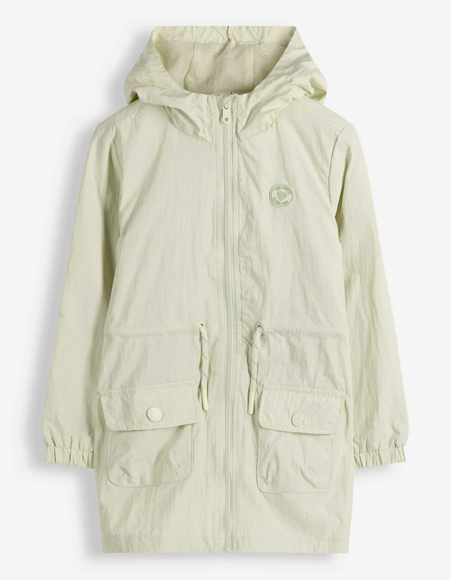 Parka - einfarbig - hellgrün