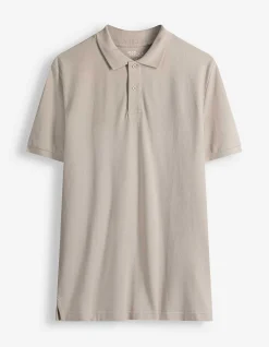 Poloshirt - einfarbig - beige