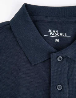 Poloshirt - einfarbig - dunkelblau