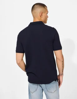 Poloshirt - einfarbig - dunkelblau