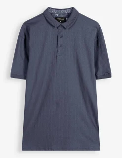 Poloshirt - einfarbig - dunkelblau