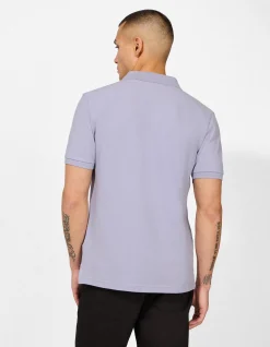Poloshirt - einfarbig - lila
