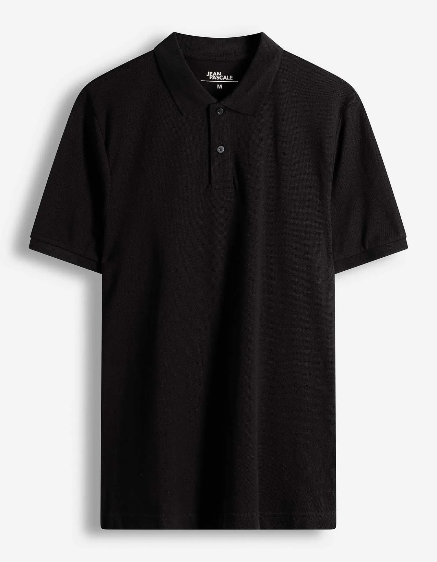 Poloshirt - einfarbig - schwarz