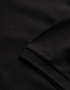 Poloshirt - einfarbig - schwarz