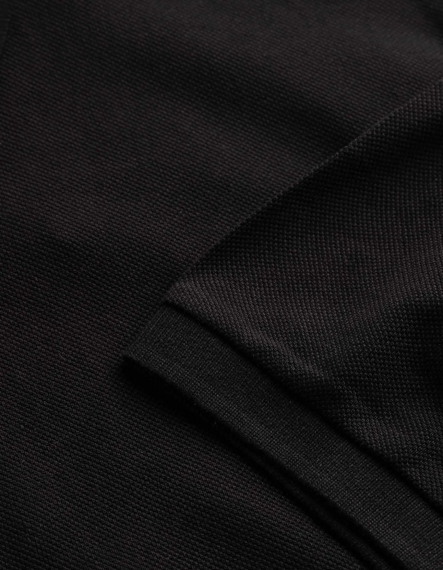 Poloshirt - einfarbig - schwarz