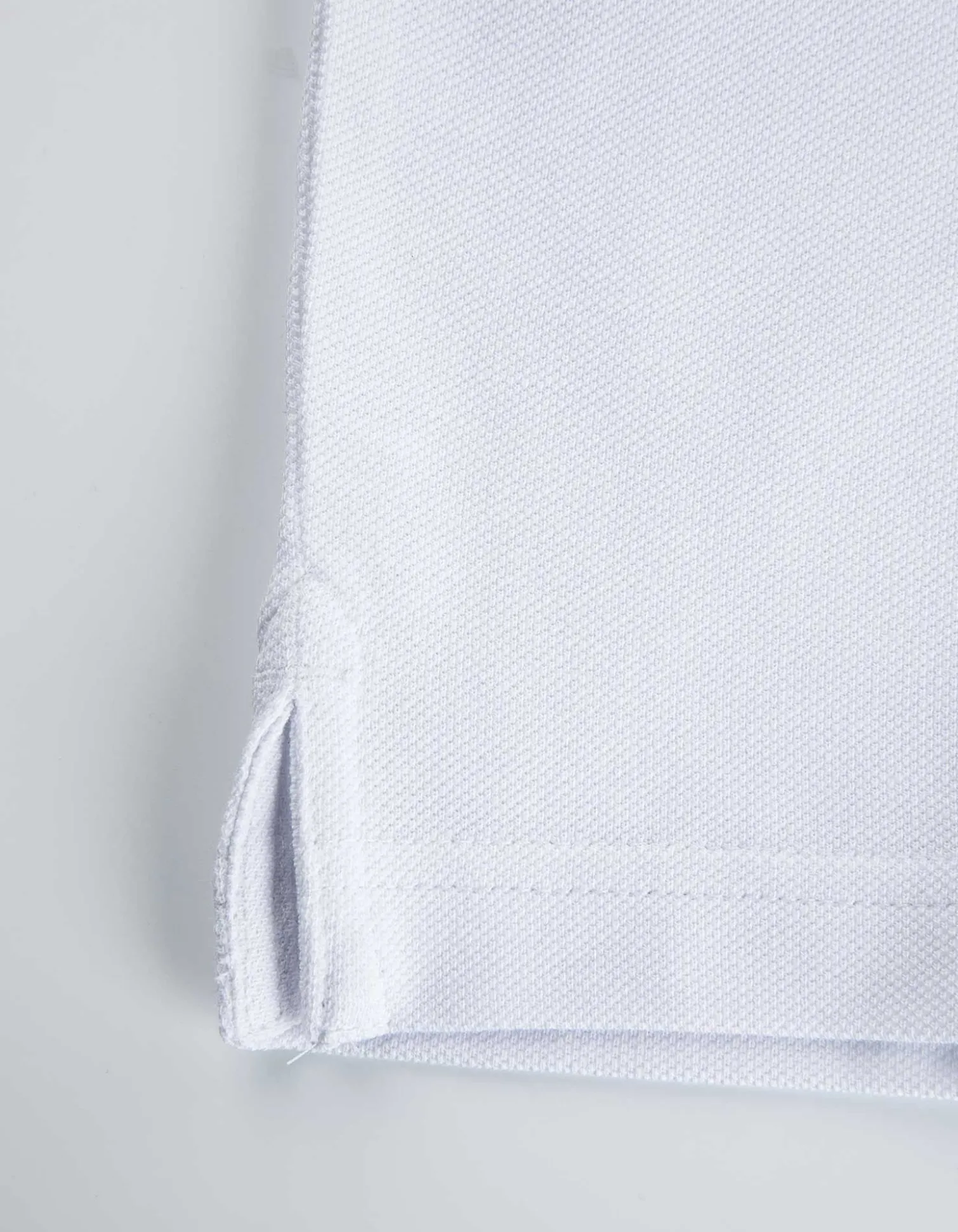 Poloshirt - einfarbig - weiß
