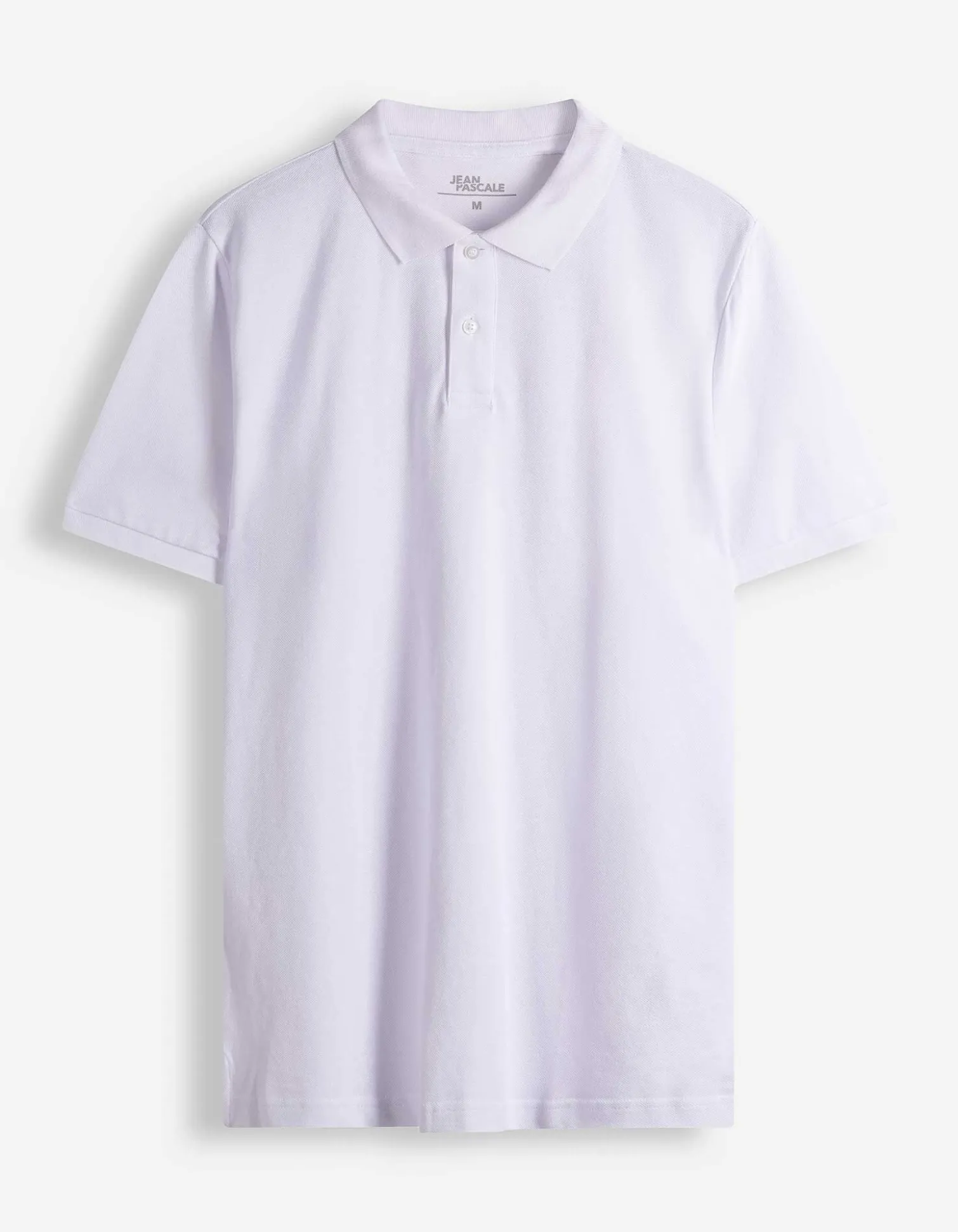 Poloshirt - einfarbig - weiß