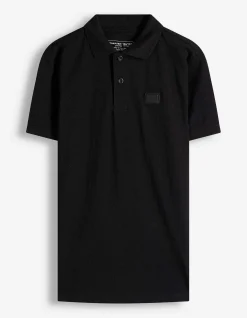 Poloshirt - Piqué - schwarz