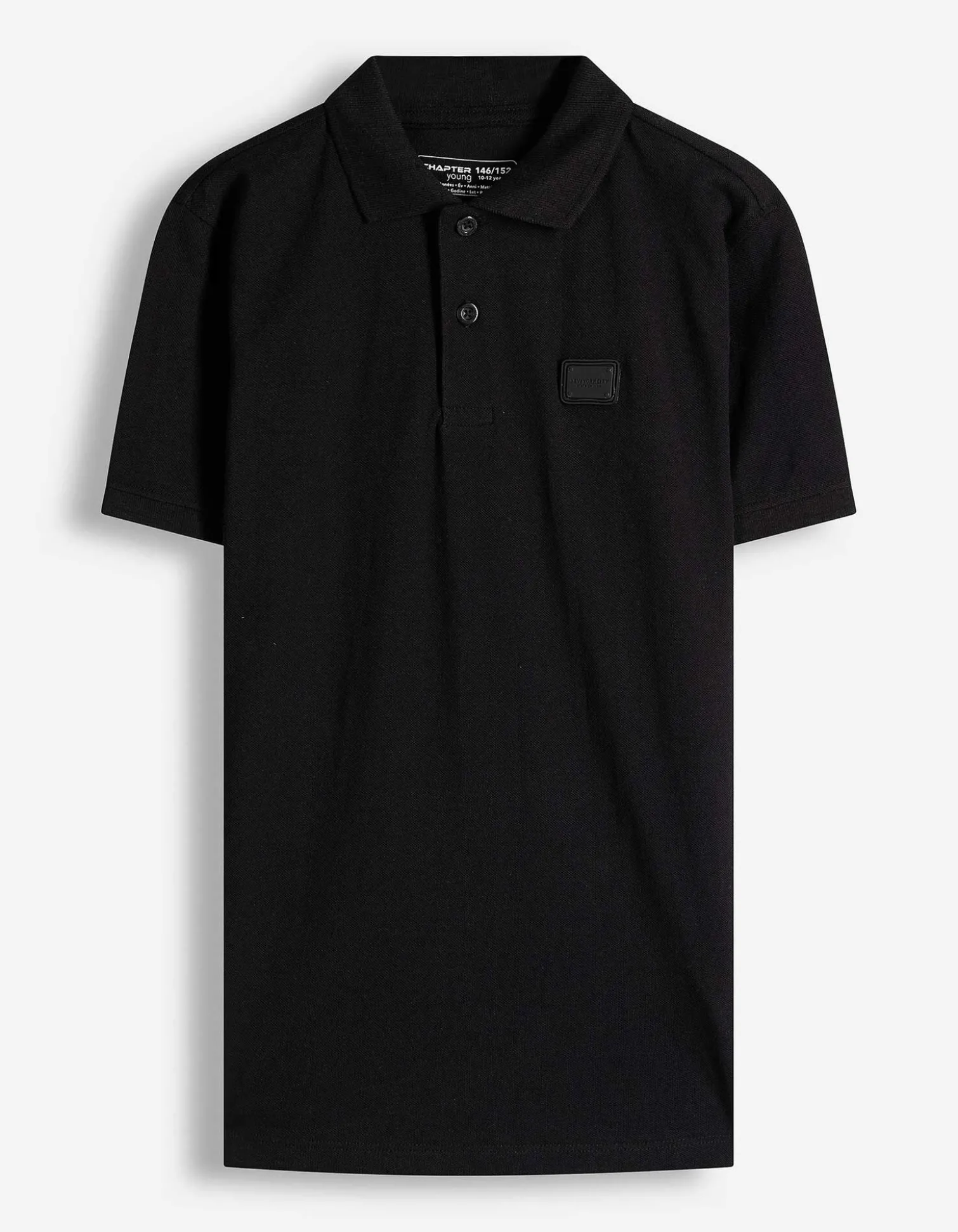 Poloshirt - Piqué - schwarz