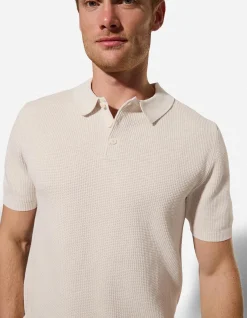 Poloshirt - Polokragen - beige