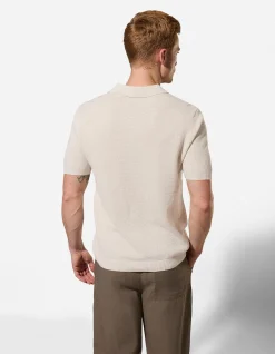 Poloshirt - Polokragen - beige