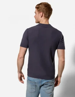 Poloshirt - Regular Fit - dunkelblau