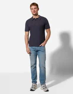 Poloshirt - Regular Fit - dunkelblau