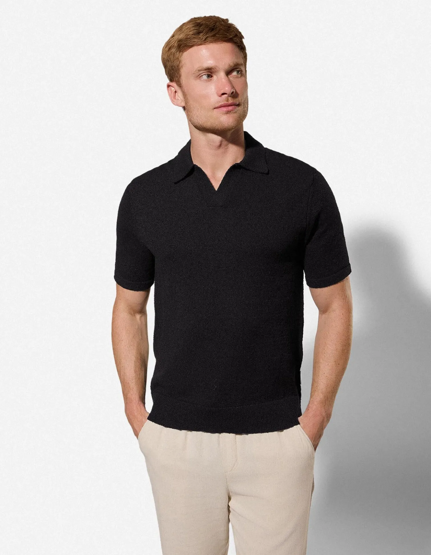 Poloshirt - Regular Fit - schwarz