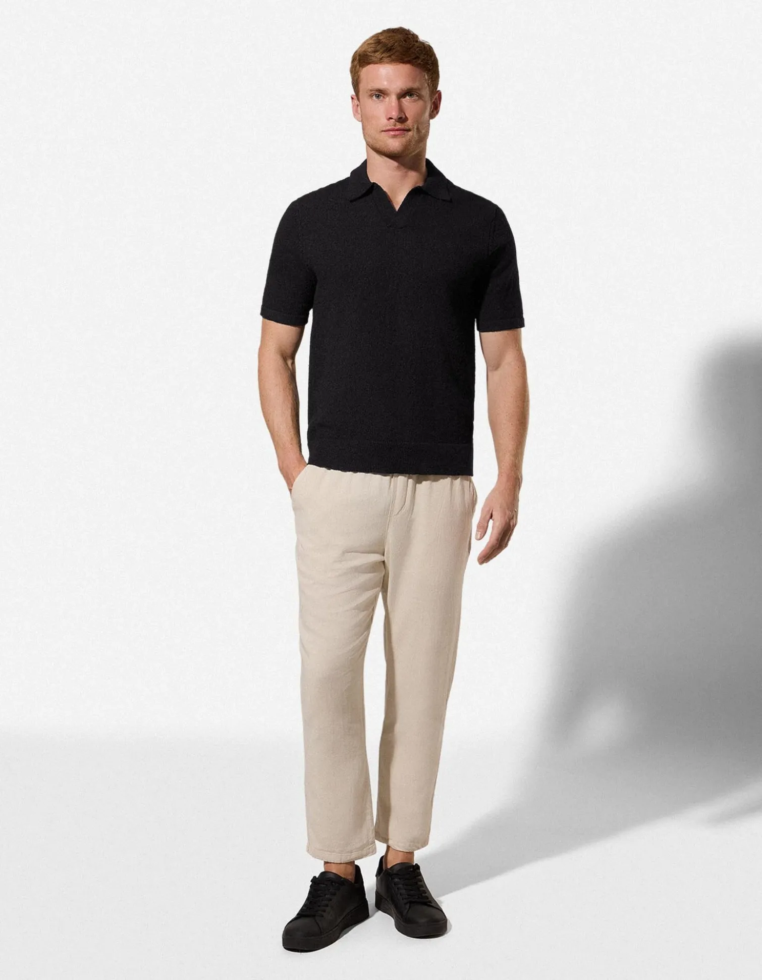 Poloshirt - Regular Fit - schwarz