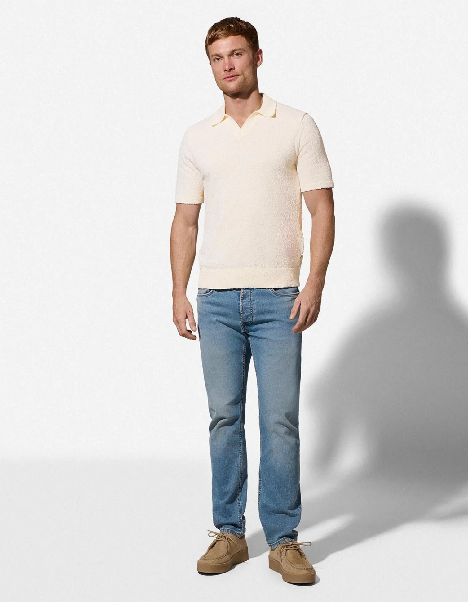 Poloshirt - Regular Fit - weiß