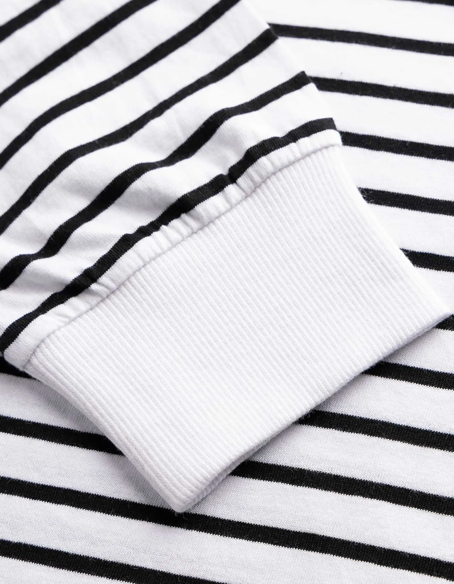 Poloshirt - Streifen - weiß