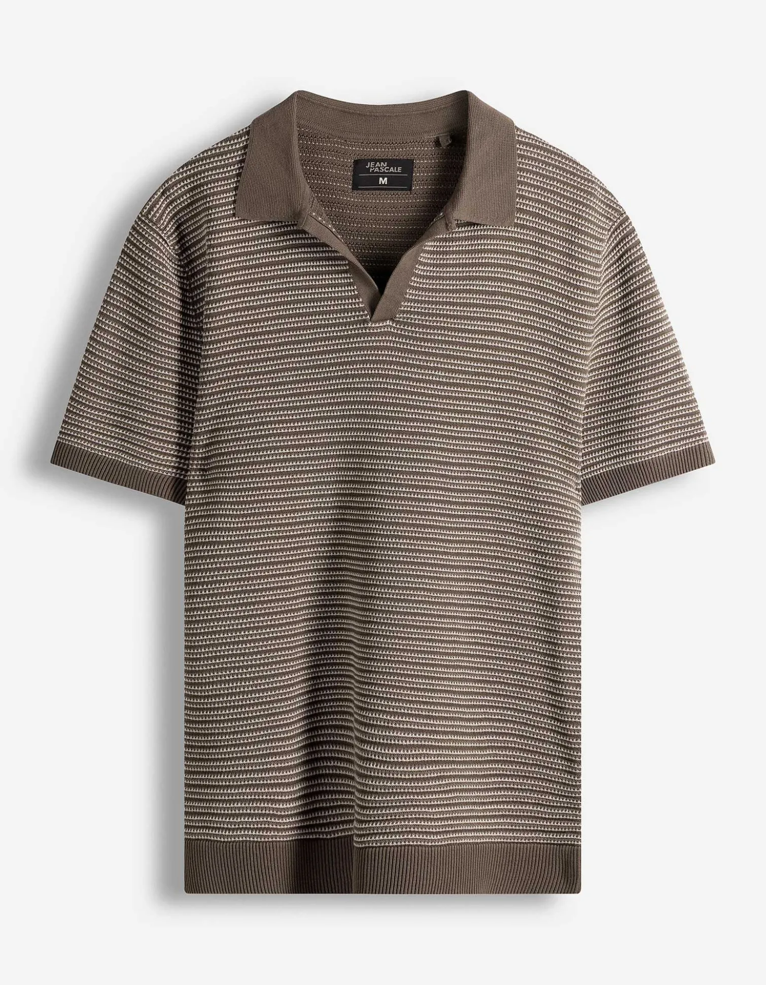 Poloshirt - Strick - hellbraun