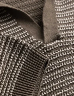 Poloshirt - Strick - hellbraun