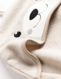 Poncho - Applikation - Beige