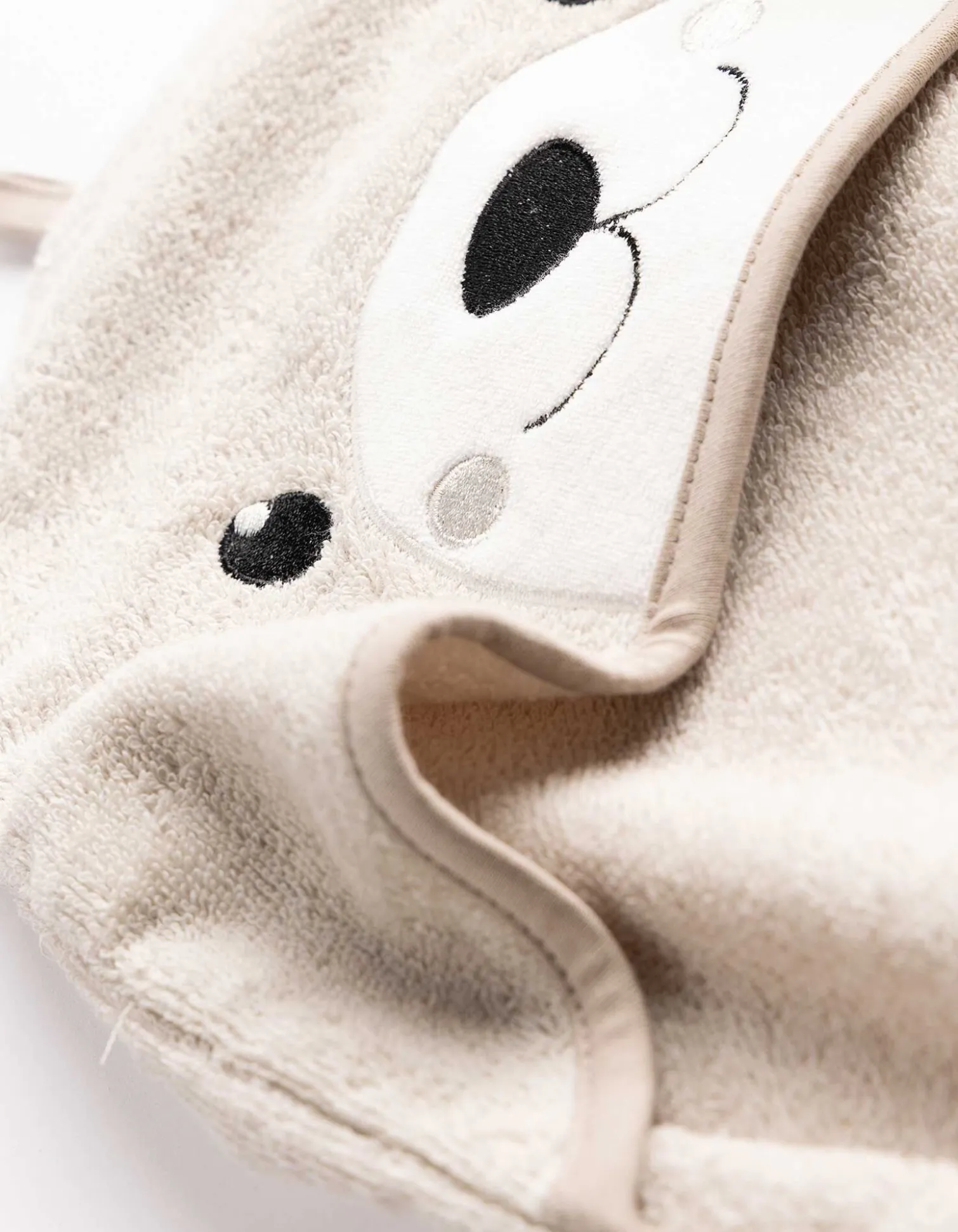 Poncho - Applikation - Beige