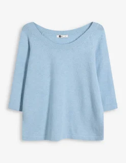 Pullover - Feinstrick - hellblau